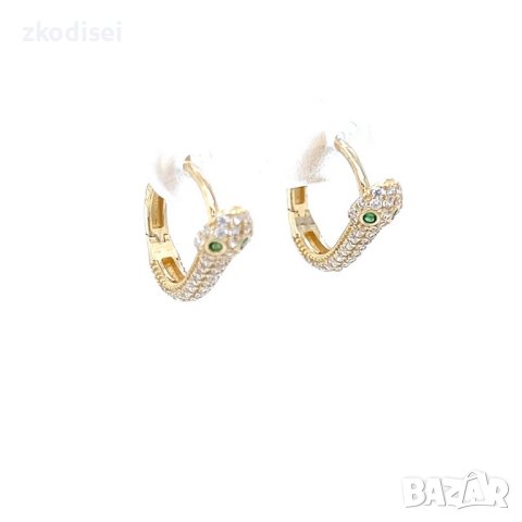 Златни обеци 2,81гр. 14кр. проба:585 модел:21891-1, снимка 2 - Обеци - 44202634