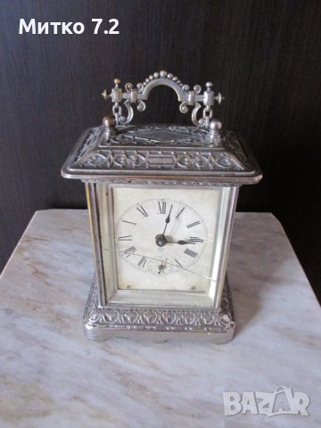  Старинен настолен часовник, снимка 3 - Антикварни и старинни предмети - 40713446