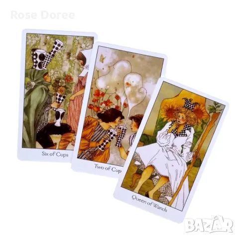 Много красиви Таро карти с античен фентъзи стил 78 неразопаковани, снимка 3 - Колекции - 47525071