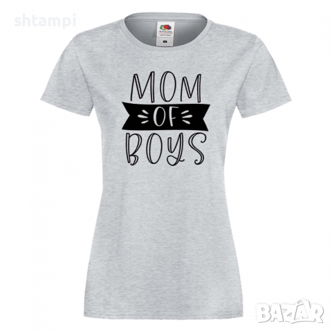 Дамска тениска Mom Of Boys 2,Празник на Майката,Подарък,Изненада,Рожден Ден, снимка 5 - Тениски - 36297094