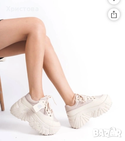 Маратонки висока подметка