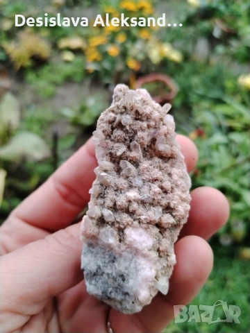 Родохрозит с кварц от Давидково, много изгодно , снимка 2 - Колекции - 52740140