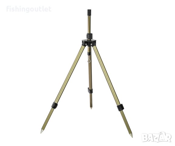 Голям трипод(стойка) за фидер риболов,аларма и др. До 130см височина !, снимка 5 - Такъми - 40343535