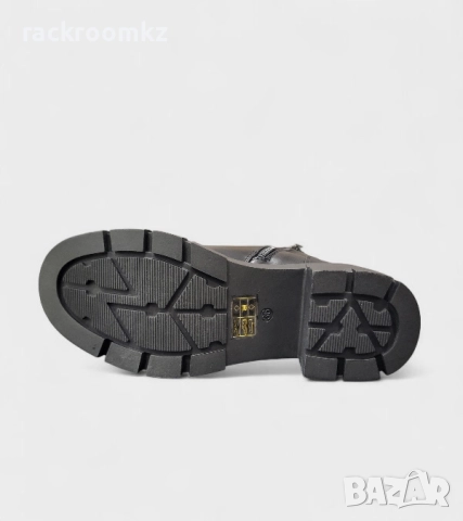 Дамски боти с връзки и цип в черно B4170-1 black, снимка 3 - Дамски боти - 52469738