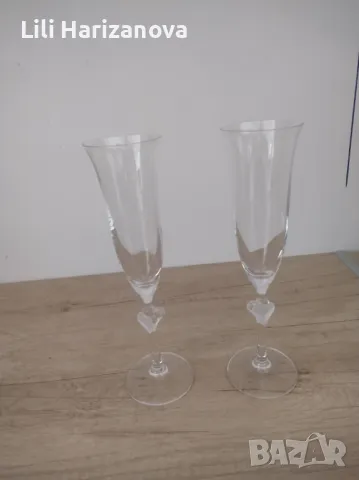 Сватбени чаши, снимка 2 - Чаши - 48325383