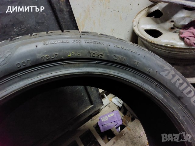 Само 1бр.НОВА лятна BRIDGESTONE 225/45/18 91W DOT 1022, снимка 6 - Гуми и джанти - 39148219