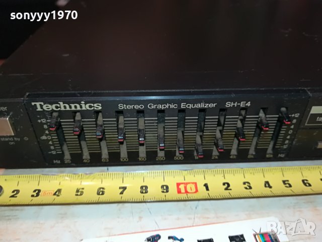 TECHNICS SH-E4 EQUALIZER-MADE IN JAPAN 2411221815, снимка 4 - Ресийвъри, усилватели, смесителни пултове - 38786738