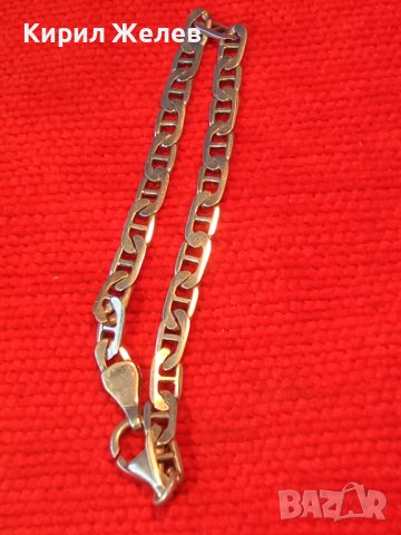 ЕЛЕГАНТНА СРЕБЪРНА ГРИВНА СРЕБРО 925 с БЯЛА ПОЗЛАТА ЗДРАВА МАЙСТОРСКА ВИНТИДЖ АРТ ПЛЕТКА 38537, снимка 4 - Гривни - 41638450