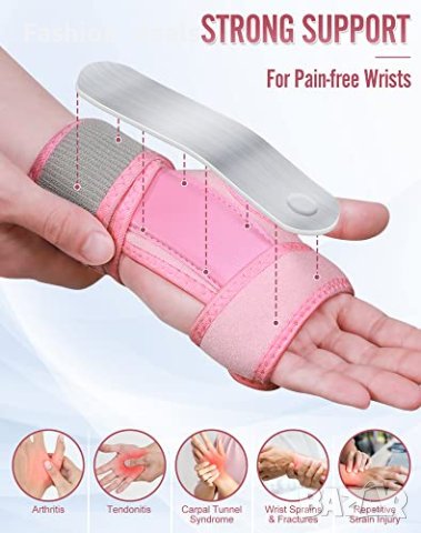 Нова регулируема шина за китката Облекчаване на болка Артрит Тренировки, снимка 5 - Други - 41998186