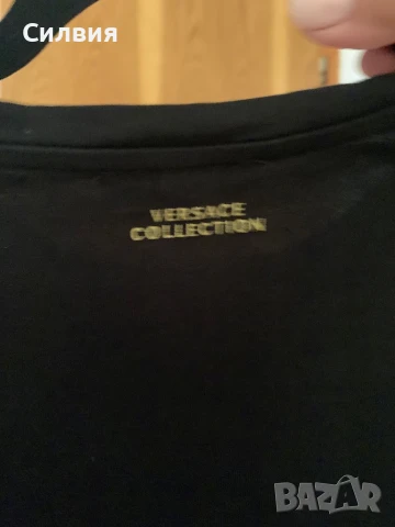Тениска черна VERSACE, снимка 3 - Тениски - 50959511