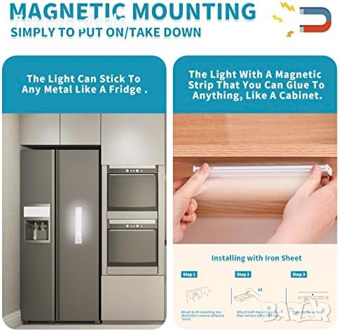 Ново 40 LED светлини със сензор за движение на закрито/USB акумулаторна батерия, снимка 8 - Лед осветление - 41379185