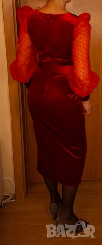 Официална рокля кадифе Fervente , снимка 4 - Рокли - 44890819