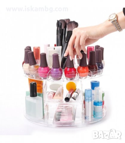 ОРГАНАЙЗЕР ЗА ГРИМОВЕ GLAM CADDY С ВЪРТЯЩ МЕХАНИЗЪМ - код 1760, снимка 15 - Органайзери - 33982227