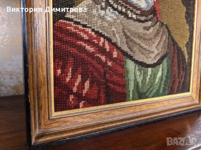 Гоблен "Човекът със златния шлем" , снимка 7 - Гоблени - 49120976