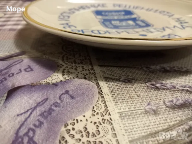 Порцеланова чиния община Нови Искър , снимка 3 - Чинии - 47751965