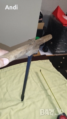 Дърводелски свредел от ковано желязо - ретро инструмент, маткап, снимка 6 - Бормашини - 52687912