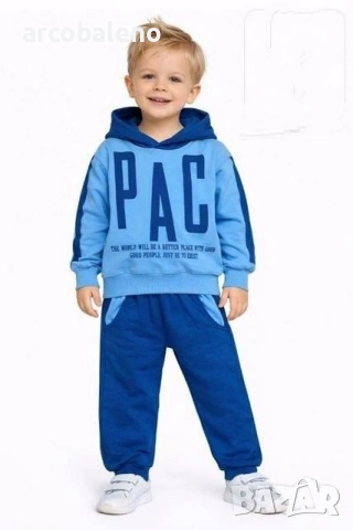 Детски комплект от две части (суичър с качулка и панталон), 3цвята , снимка 4 - Детски комплекти - 53375703