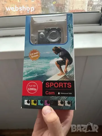 ПРОМО!! Спортна видео камера HD 1080P с аксесоари, Екшън Камера, снимка 3 - Камери - 50092514