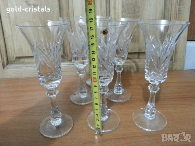 кристални чаши , снимка 4 - Антикварни и старинни предмети - 19853844