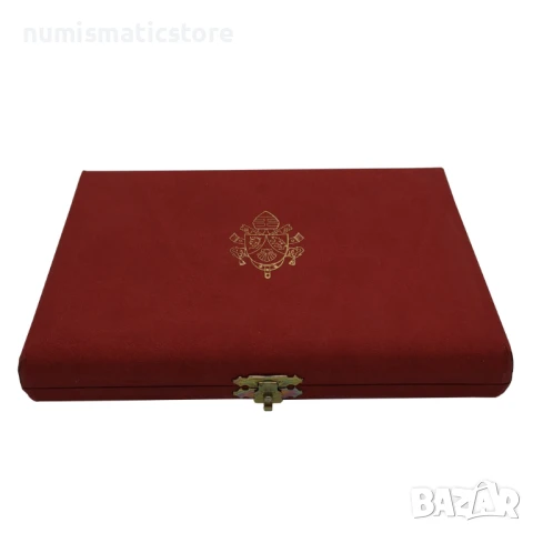 Ватикана PROOF 2008 г. - комплектен сет от 1 цент до 2 евро + възпоменателен сребърен медал, снимка 6 - Нумизматика и бонистика - 50812610