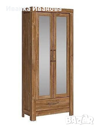 Витрина GENT REG2L1S/20/9 – 200 см – Дъб Стърлинг, снимка 3 - Секции и витрини - 53711823