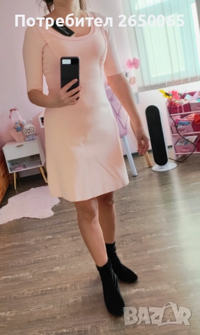 Нова орг.рокля GUESS - размер S/M, снимка 5 - Рокли - 52797620