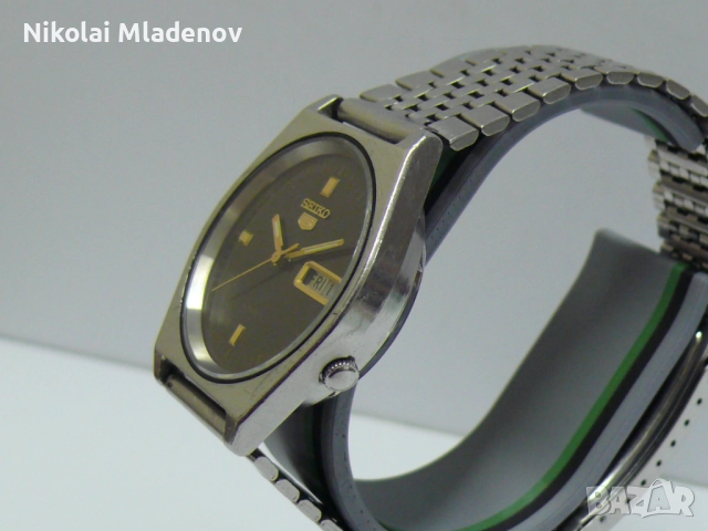 Автоматичен SEIKO 5 Мъжки ръчен часовник, работещ с Ден/Дата, снимка 2 - Мъжки - 52204909