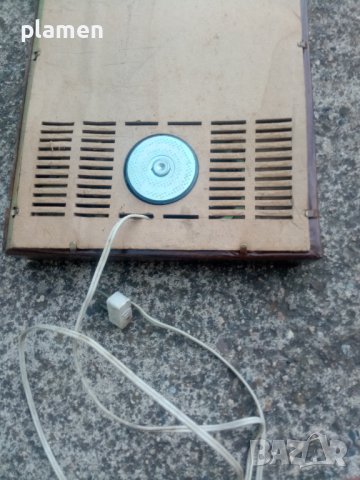 Стара рядка радиоточка с интарзия, снимка 7 - Антикварни и старинни предмети - 42329995