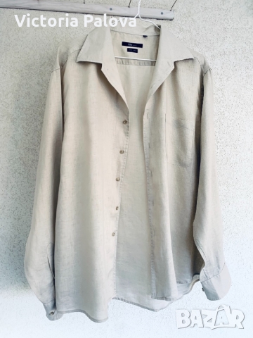 Спортна ленена риза CLOU SPORT, снимка 2 - Ризи - 36073230