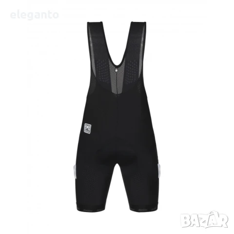 Нов мъжки вело МТБ биб клин с протектор SMS Santini CARB  BIB-SHORTS , XL размер , снимка 2 - Спортни дрехи, екипи - 50785791