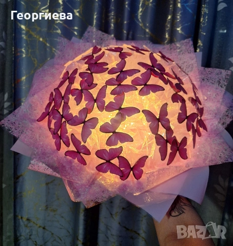 🎀Светещи ръчно изработени букети ✨️🦋, снимка 7 - Други стоки за дома - 53083239