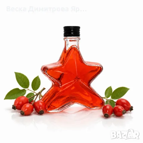 Бутилка звезда 100 мл, снимка 3 - Буркани, бутилки и капачки - 56166953