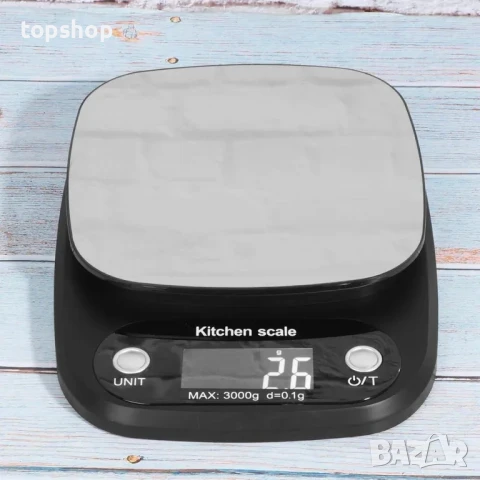 Нова кухненска везна, g/lb:oz/ml/fl.oz Везна за храна Кухненска теглилка от черна неръждаема стомана, снимка 5 - Тримери - 50493103