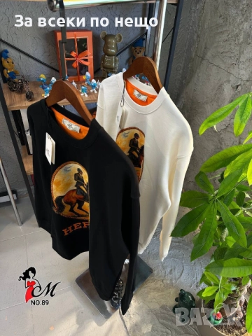 Hermes Мъжка Памучна Блуза С Дълъг Ръкав Хермес - Налични Различни Цветове Код SK86