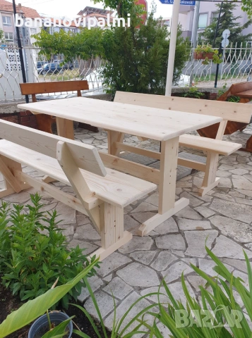 НОВО!!! Дървени маси и пейки