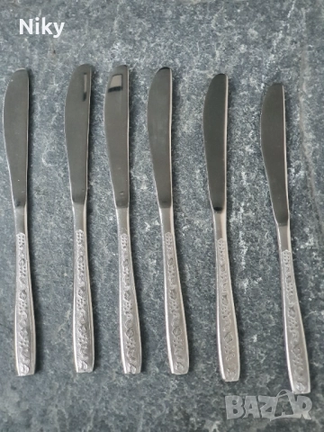 Руски трапезни ножове от едно време , снимка 6 - Прибори за хранене, готвене и сервиране - 51670585