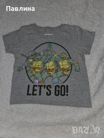 Лот от 11 Тениски и Два Къси Панталона за Момче - 18-24м, снимка 13 - Бебешки блузки - 50885253