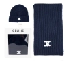 Celine Комплект Зимен Шал И Зимна Шапка - Налични Различни Цветове Код SK420, снимка 17
