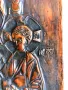 Страхотна Стара Медна Икона, снимка 5