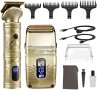 Нов електрически комплект бръснач тример Самобръсначка за мъже Подарък, снимка 1 - Тримери - 42404025