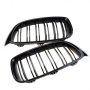 Бъбреци Решетки За БМВ BMW F32 F33 F36 Черен Гланц М4 Тип След 2013, снимка 4
