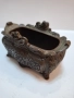 Античен бронзов декоративен саксия / кашпа. , снимка 6