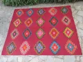 19С. рядък тетевенски вълнен килим, 2.75 х 2,20м., снимка 3