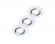 Комплект 3 бр. LED лампи за вграждане FLECTOR 917571 280lm, 3W, 30 000h, 2700K, Energy A+