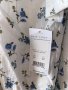 Нова 100% памук памучна  елегантна бяла романтична еж  буфан ръкав рокля флорален принт сини цветя , снимка 10
