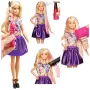 Кукла Barbie фризьорски салон, приказна коса, на къмпинг и Голям гардероб , снимка 7