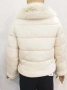 Късо дамско зимно яке - екрю, снимка 3