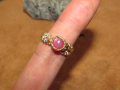 Сребърен пръстен с рубин подходящ за подарък №345, снимка 1 - Пръстени - 44768128