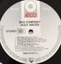 Vinyl (Bad Company - Holy Water), снимка 3