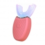 Автоматична масажна четка за зъби за избелване, розова